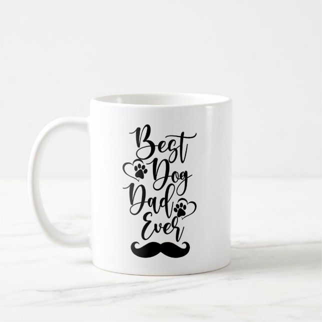 Caneca De Café Best Dog Dad Ever (Esquerda)