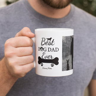 Caneca De Café Best Dog Dad Ever Personalized Photo