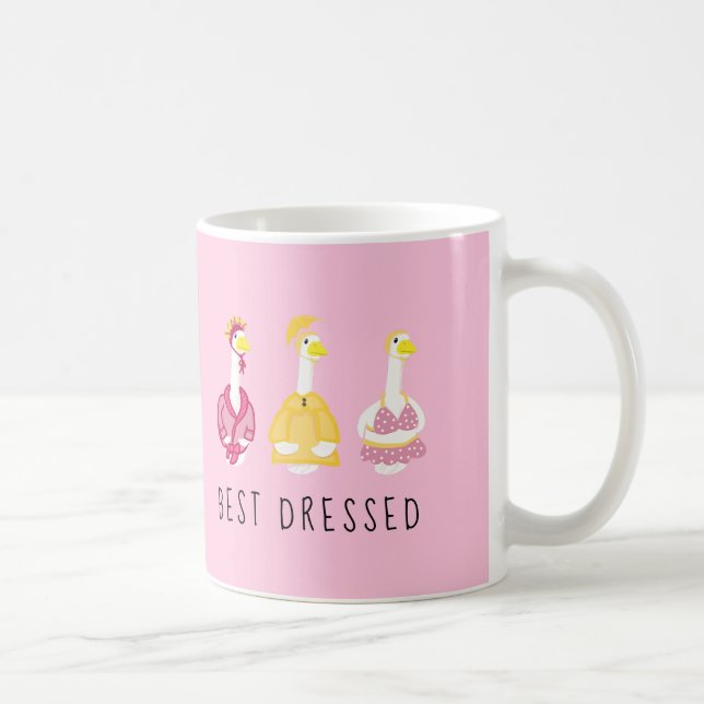 Caneca De Café Best Dressed Funny Porch Goose (Direita)