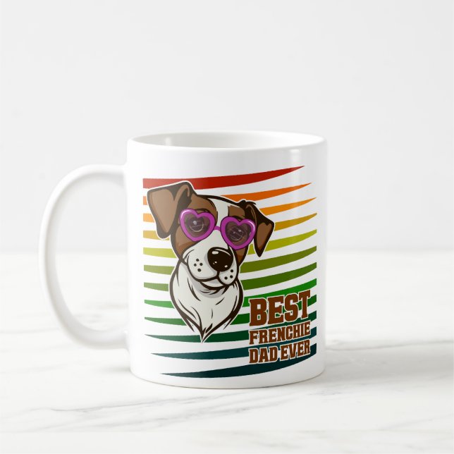 Caneca De Café Best Frenchie Dad Ever Funny Dog Lover Gift (Esquerda)