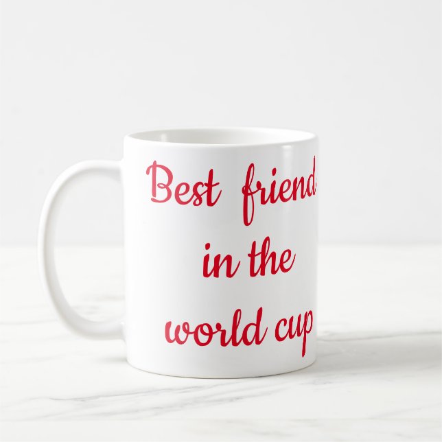Caneca De Café Best friend in the world cup (Esquerda)