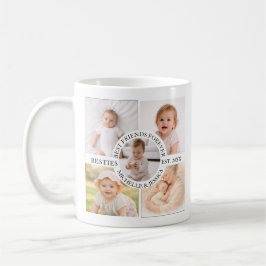 Caneca De Café Best Friends Ever Photo Collage | Custom Bestie