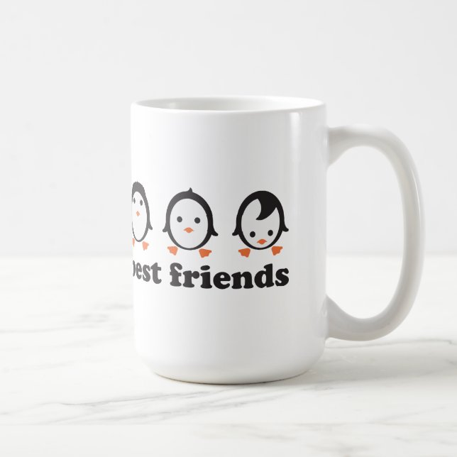 Caneca De Café best friends - pinguins (Direita)