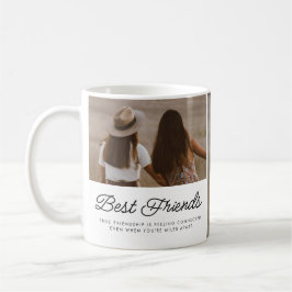 Caneca De Café Best Friends Quote Photo Script Keepsake