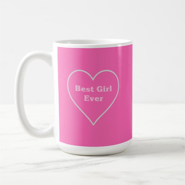 Caneca De Café Best girl ever (Esquerda)