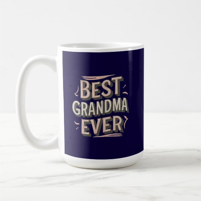 Caneca De Café Best grandma ever (Esquerda)