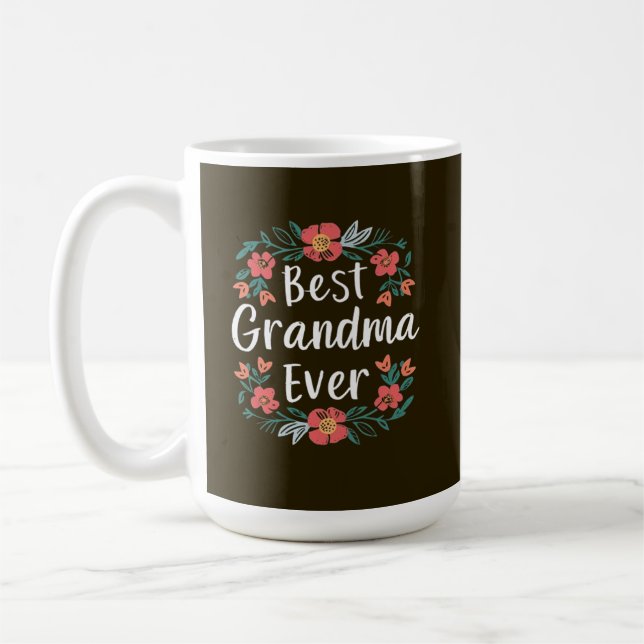 Caneca De Café Best grandma ever (Esquerda)