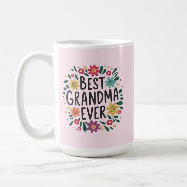 Caneca De Café Best grandma ever (Esquerda)