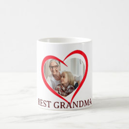 Caneca De Café Best Grandma Personalized Own Photo Mug