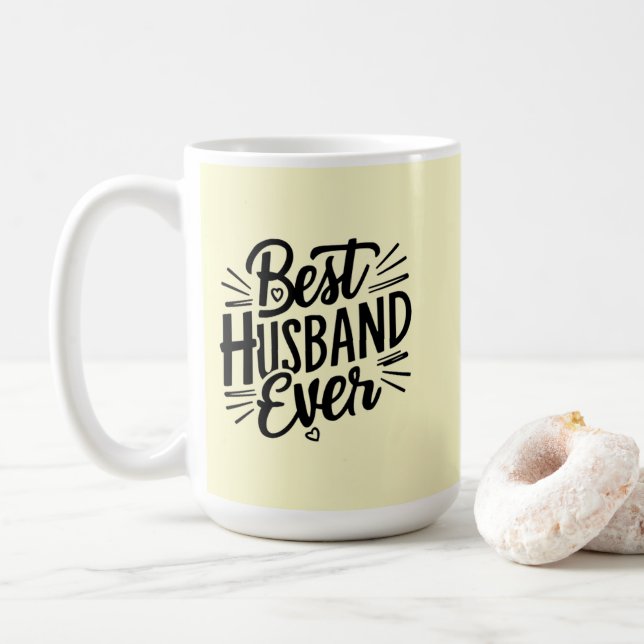 Caneca De Café Best husband ever  (Com Donut)