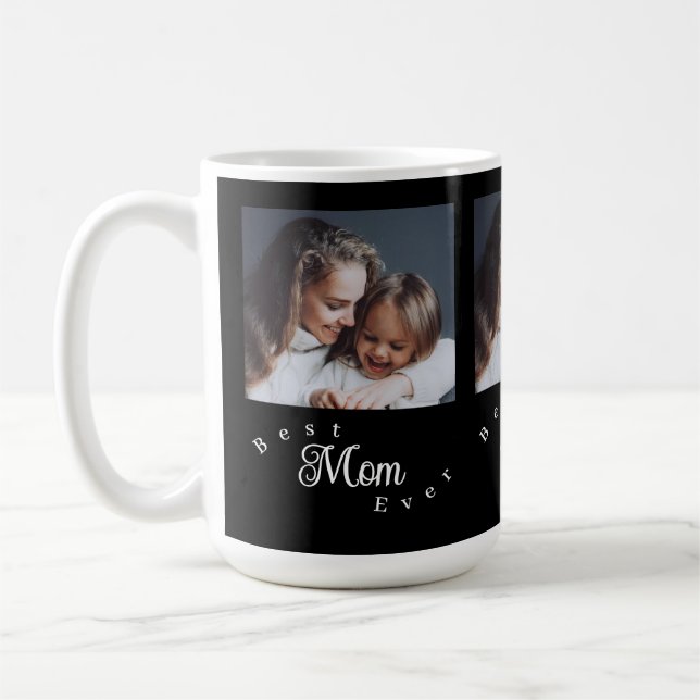 Caneca De Café Best Mom Ever Modern Simple (Esquerda)