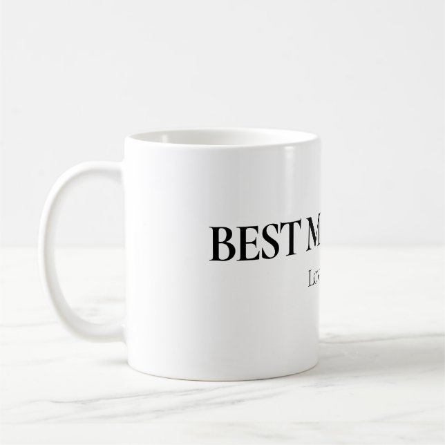 Caneca De Café Best Mom Ever Personalized Mug (Esquerda)