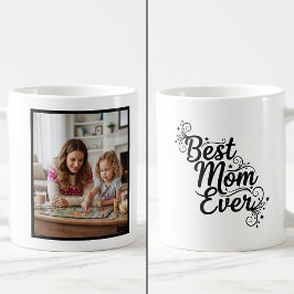 Caneca De Café Best Mom Ever Sparkling Stars 1 Photo Keepsake