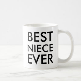 Caneca De Café Best Niece Ever Mug Modern elegante simples