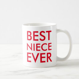Caneca De Café Best Niece Ever Mug Modern elegante simples