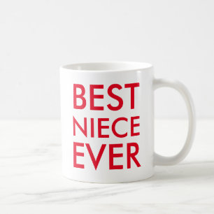 Caneca De Café Best Niece Ever Mug Modern elegante simples
