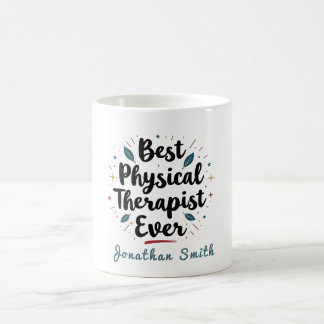 Caneca De Café Best Physical Therapist Ever Typography Gift