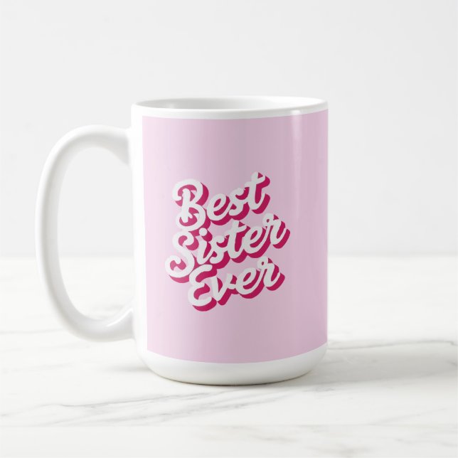 Caneca De Café Best Sister Ever (Esquerda)