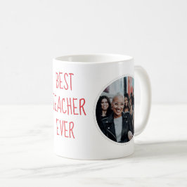 Caneca De Café Best Teacher Ever Custom Photo Mug