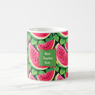 Caneca De Café Best Teacher Ever – Watermelon Coffee Mug