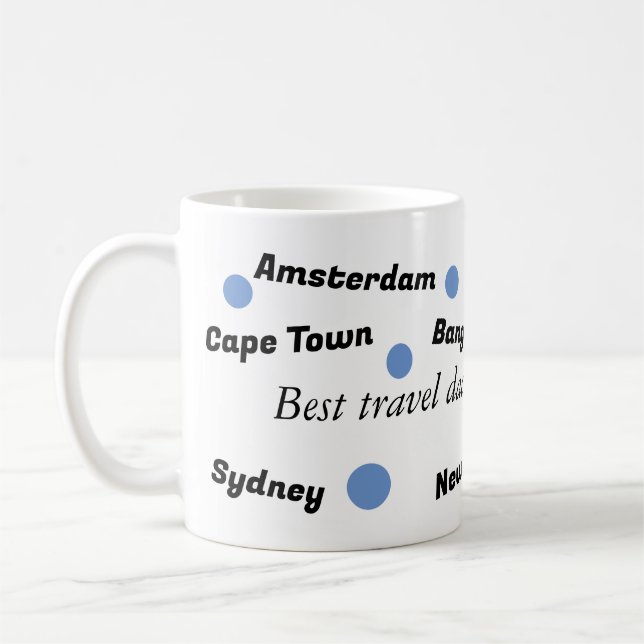 Caneca De Café Best Travel Dad Mug (Esquerda)