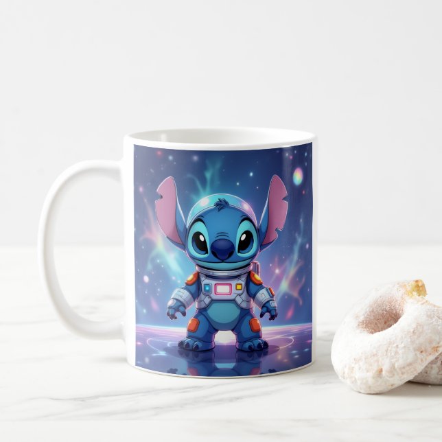 Caneca De Café Beste Freunde fürs Leben – Lilo & Stitch   (Com Donut)