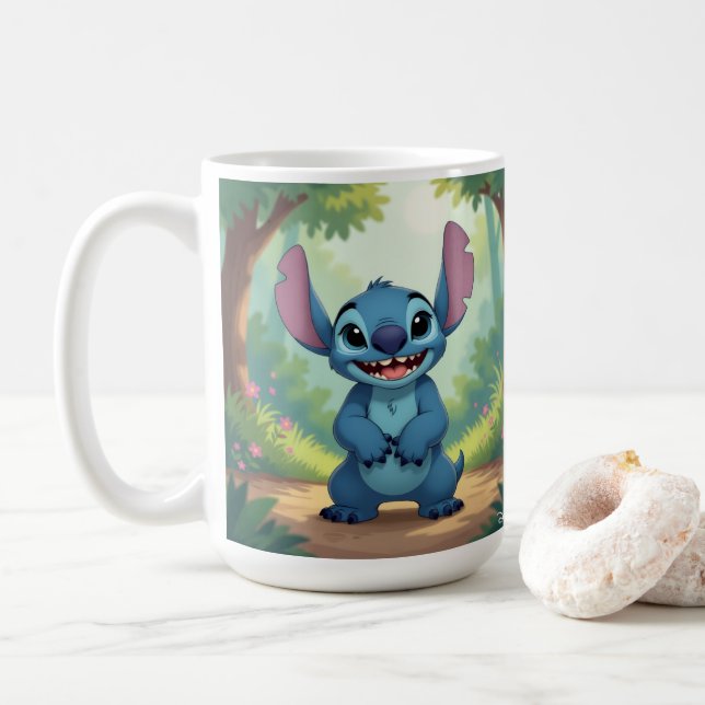 Caneca De Café Beste Freunde fürs Leben – Lilo & Stitch   (Com Donut)
