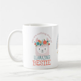 Caneca De Café BESTIE BFF AMIGO Fantástico Lllama