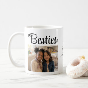 Caneca De Café BESTIES Personalizadas 2 Fotos Então Agora Melhore