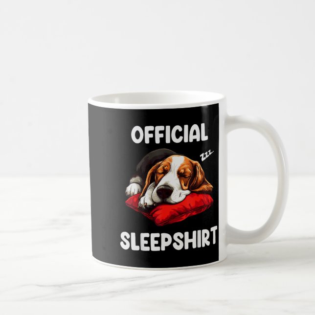 Caneca De Café Bet Hound Sleepshirt Dog Lover Pajama Sleepwear Fo (Direita)