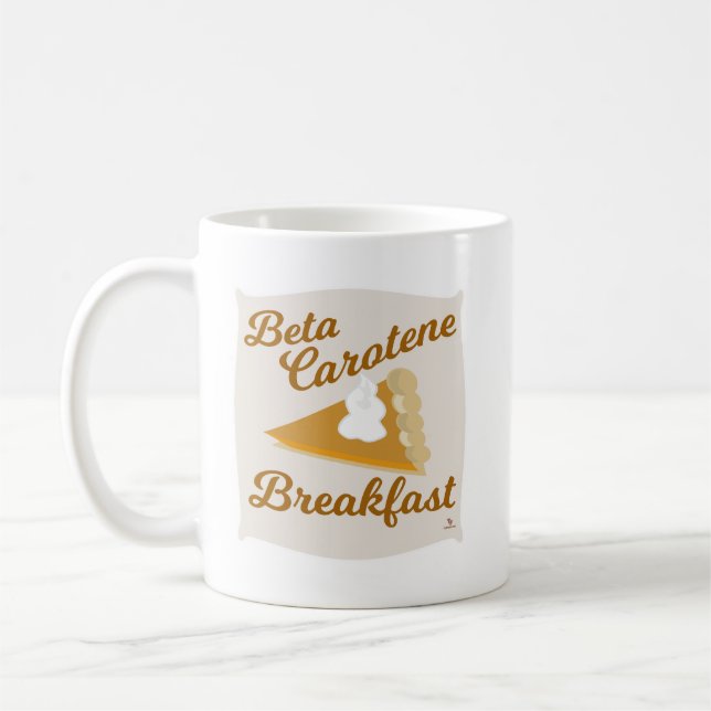 Caneca De Café Beta Caroteno Breakfast Pumpkin Pie Love (Esquerda)