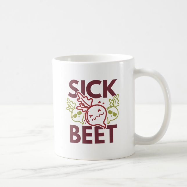 Caneca De Café Beterraba Doente (Direita)