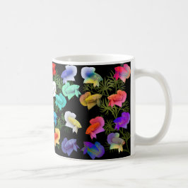 Caneca De Café Betta Splendens Aquarium Fish Cerâmica Mug