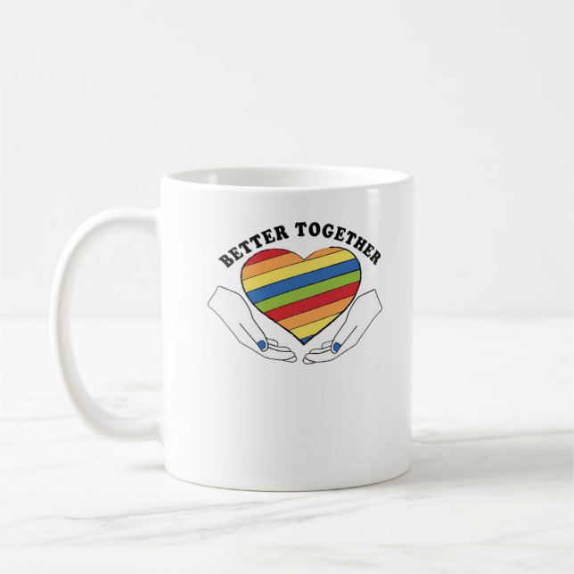 Caneca De Café Better Together Graphics Creative Style  (Esquerda)