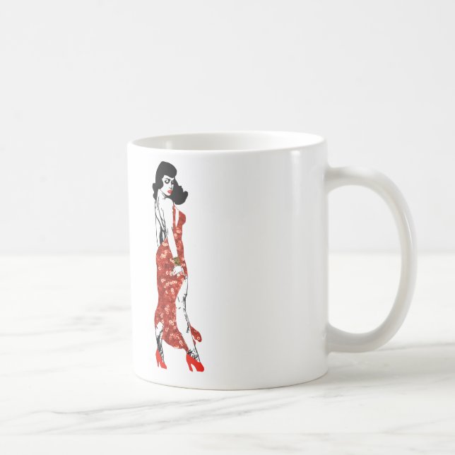 Caneca De Café bettie pin up (Direita)