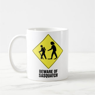 Caneca De Café Beware de Sasquatch