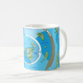 Caneca De Café Beyond the Ice Wall Flat Earth