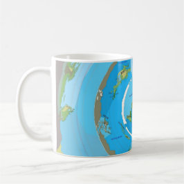 Caneca De Café Beyond the Ice Wall Flat Earth