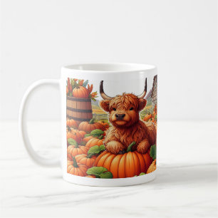 Caneca De Café Bezerros de Vaca das Terras Altas Descansando Entr