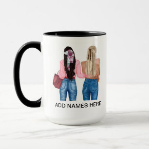 Caneca de Café BFF Personalizável