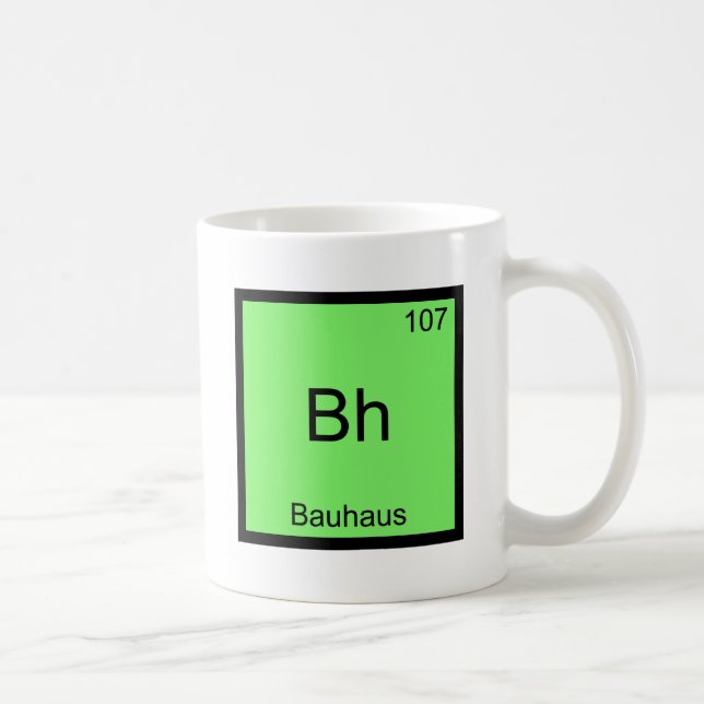Caneca De Café BH - T engraçado do símbolo do elemento da química (Direita)
