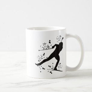 Caneca De Café Bi atleta esqui nórdico biatlo