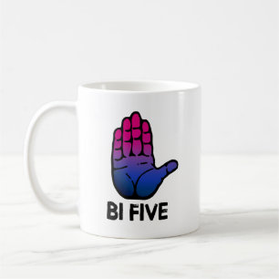 Caneca De Café Bi Cinco Mão Alta