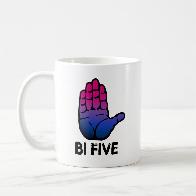 Caneca De Café Bi Cinco Mão Alta (Esquerda)
