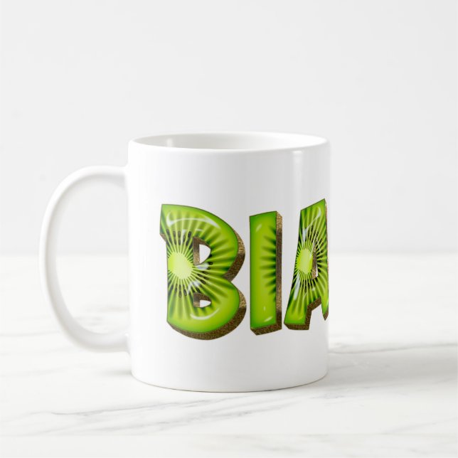 Caneca De Café Bianca Name Kiwi Style Tasse Teetasse Kaffeetasse (Esquerda)