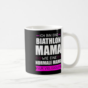 Caneca De Café Biathlon Mama esquiando alcance de tiro Biathlete