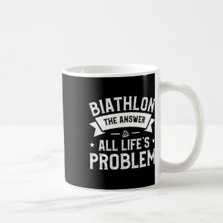 Caneca De Café Biatlo A resposta para o problema da vida