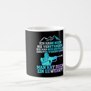 Caneca De Café Biatlo E Rifle - Nunca Um Segundo Presente