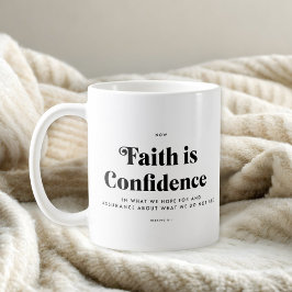 Caneca De Café Bible Verse Hebrews 11:1 Mug