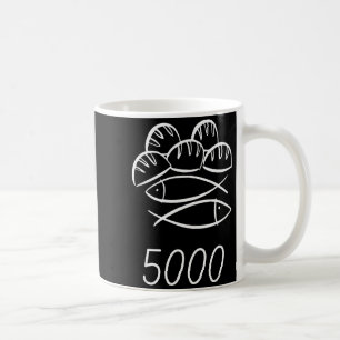 Caneca De Café Bíblia Cristã Jesus 2 Peixes 5 Pães Alimentam 5000